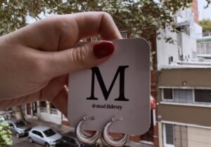 Aros Midi plateado